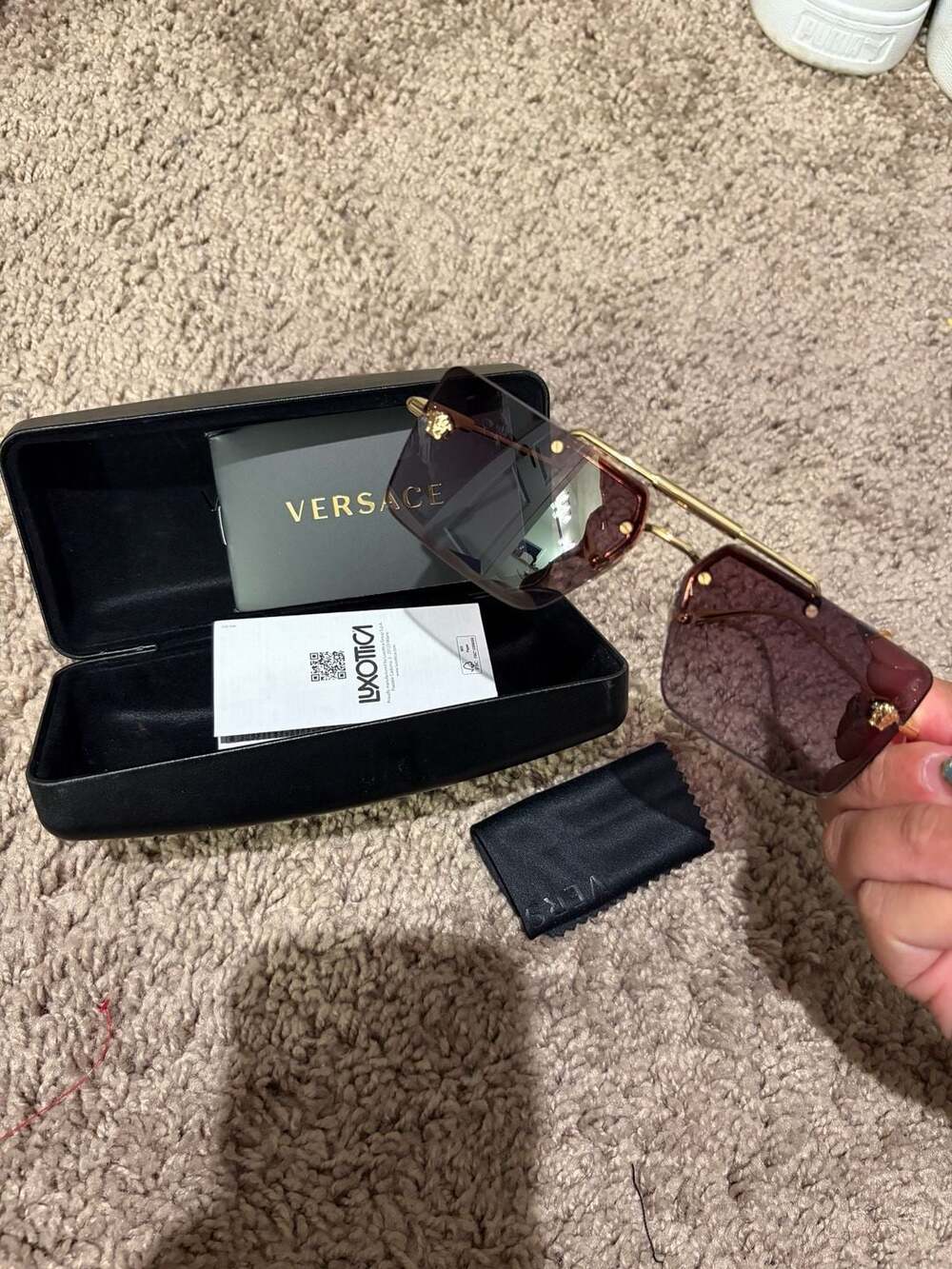 Versace Women's Ve2245 60mm Rectangle Sunglasses